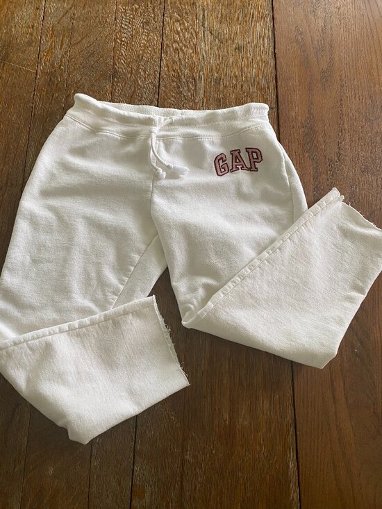 GAP Pants - GAP logo joggers XS petite ivory